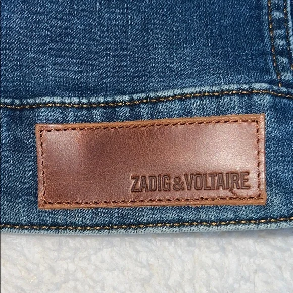 Zadig & Voltaire “Kase Heart” Denim Jacket Medium Blue Size M NWOT - Picture 14 of 14